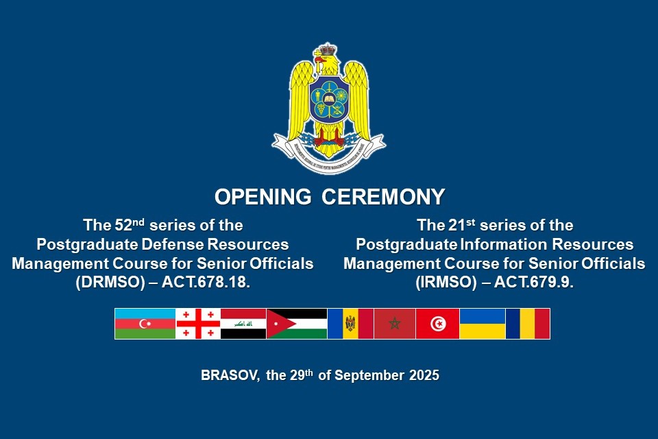 Ceremonia de deschidere a cursurilor postuniversitare